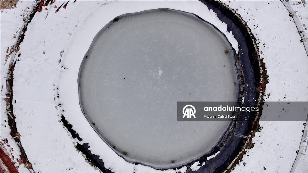 Aladağlar'da oluşan kar güzelliği... 2